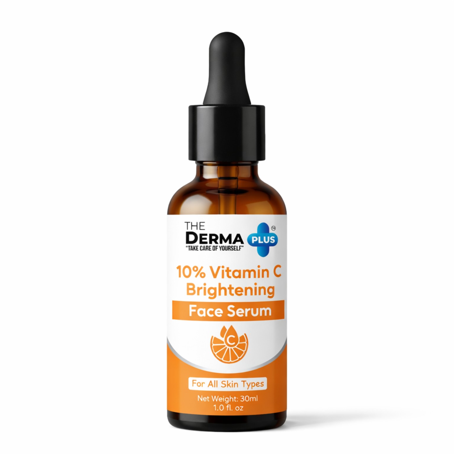 The Derma Plus Vitamin C Brightening Face Serum bottle